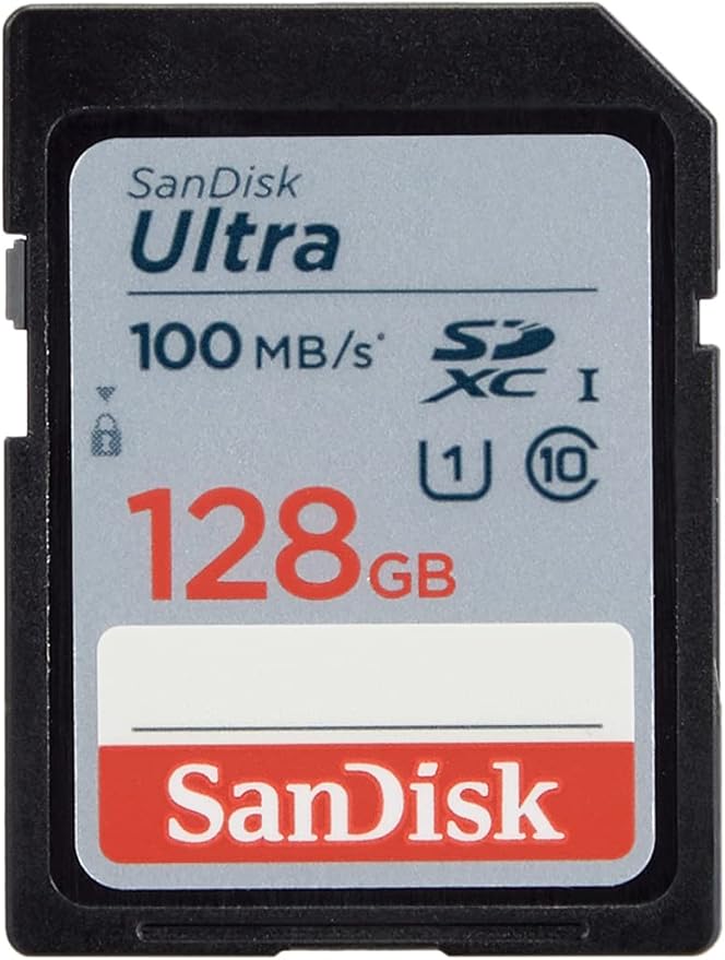 SanDisk 128GB MicroSD Card - 100MB/s Class 10 U1 for HD Video