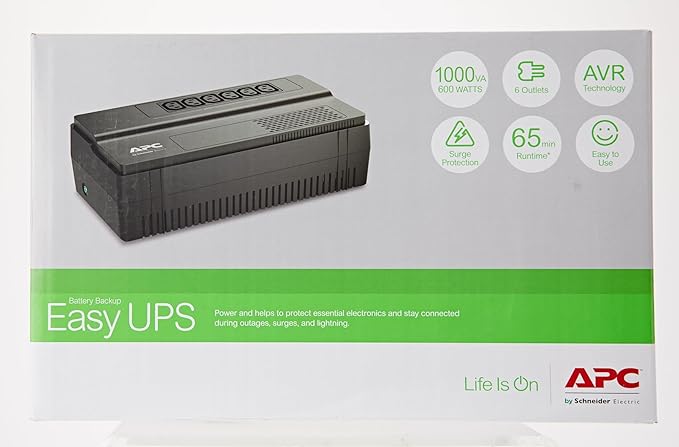 APC Back-UPS 1000VA BV1000 | Uninterruptible Power Supply (UPS)