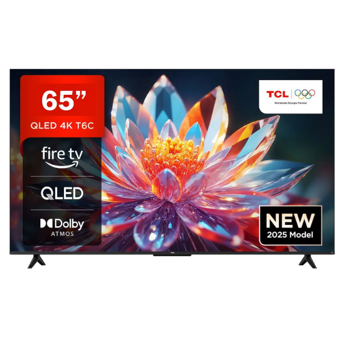 TCL 65T6C 65-inch 4K QLED Google TV - 120VRR Gaming & Dolby Atmos