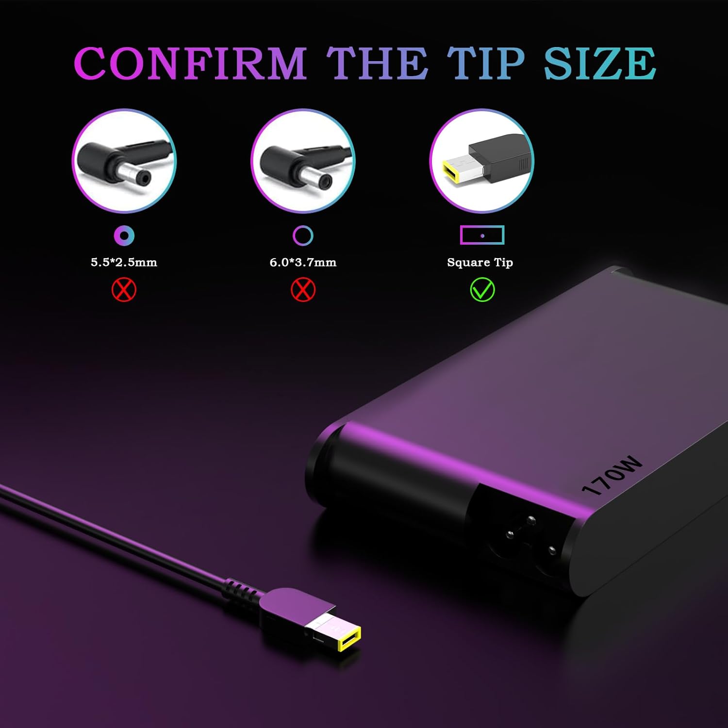 ASUS 170W Laptop Charger 20V 8.5A (6.0*3.7mm) - ROG/TUF