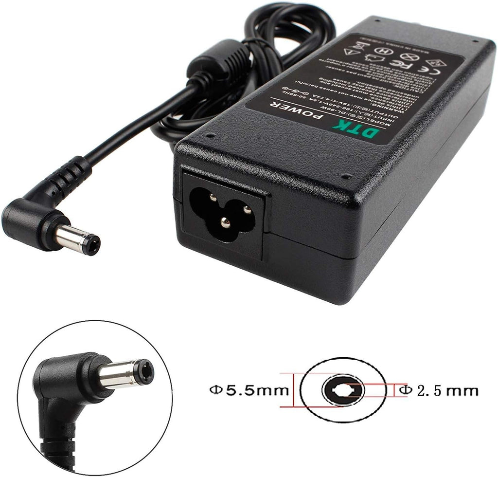 ASUS 90W Laptop Charger 19V 4.74A AC Adapter (5.5x2.5mm OR 4.5x3.0mm Tip)