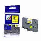 Brother TZ2-631 Label Tape 12mm x 8m – Black on Yellow Laminated Tape for Brother P-touch Label Printers