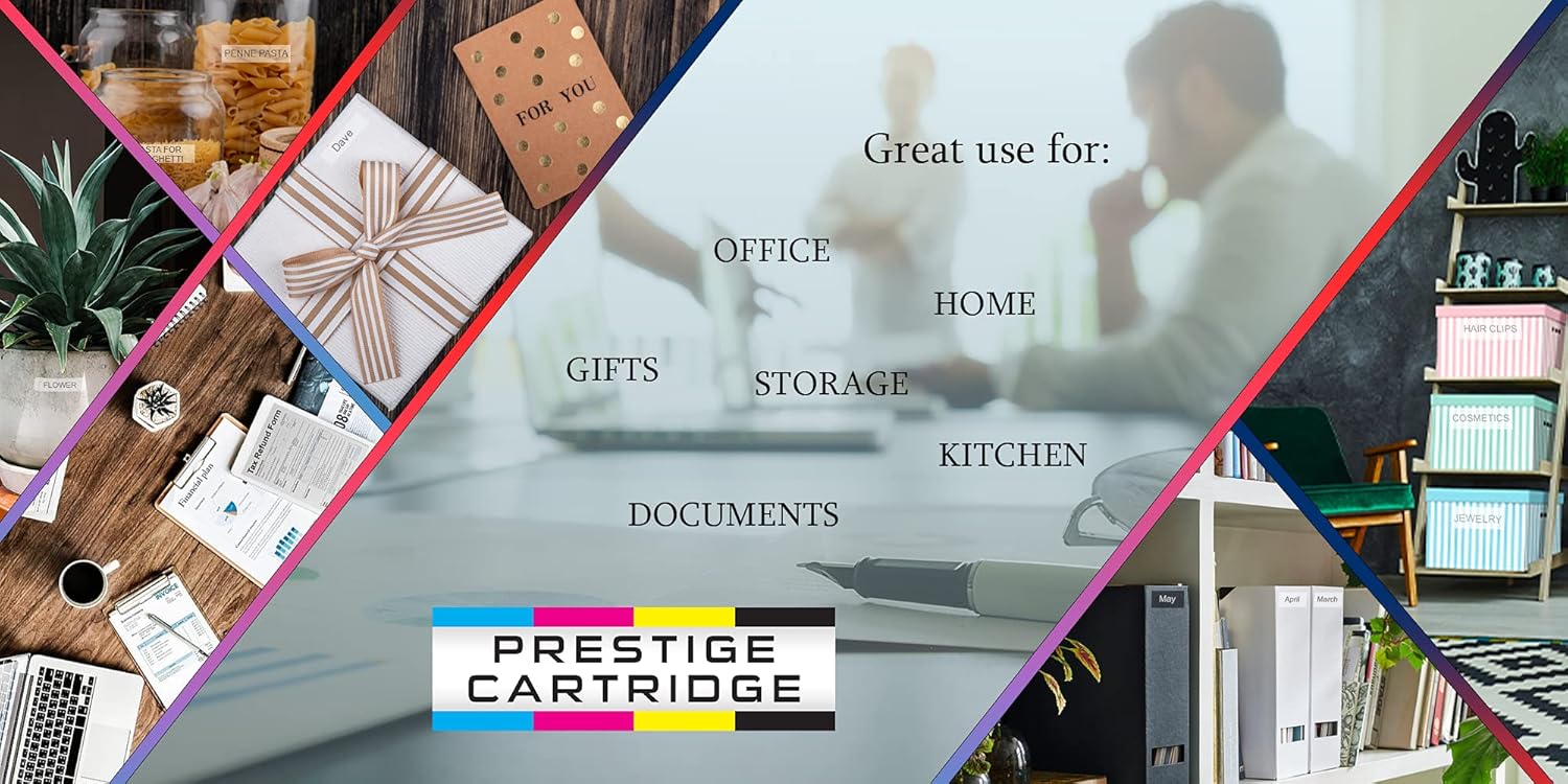 Casio PT-9WE Label Tape Cartridge – Black on White, 9mm x 8m