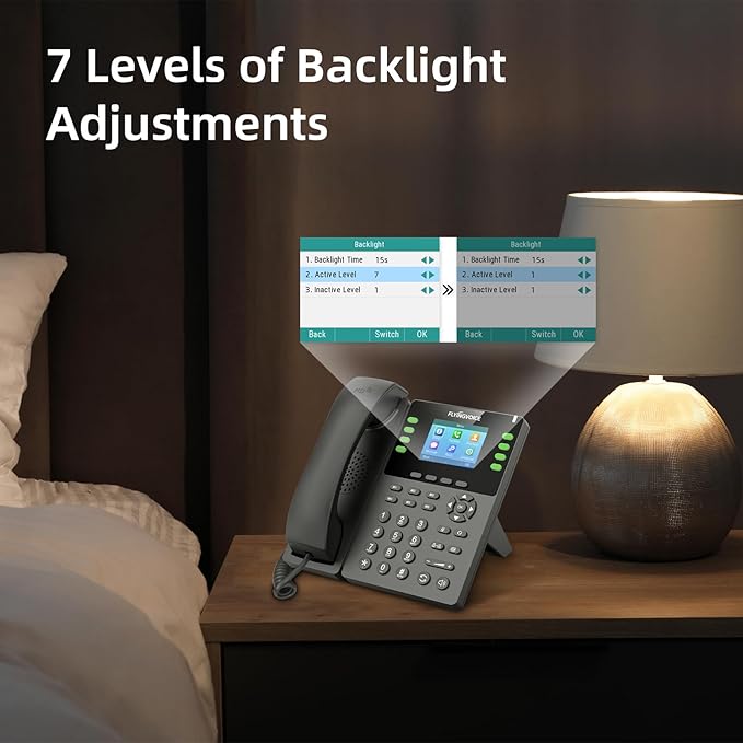 Flyingvoice P23G Business IP Phone: 8 SIP Lines, Gigabit PoE & HD Voice