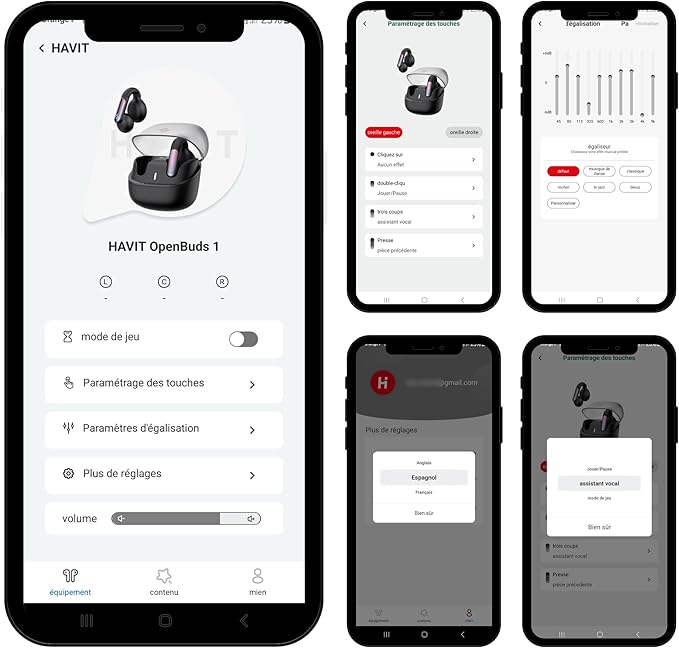 HAVIT TW980 Open-Ear Clip Headphones: Bluetooth V5.3, AI Call Noise Cancelling, IPX4