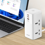 LDNIO SC4383 Tower Power Strip | 4 Outlets + USB-C PD & QC 3.0