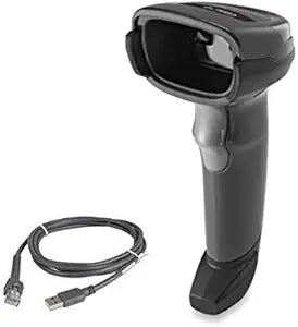 Zebra LI2208 1D Linear Imager Barcode Scanner USB Kit