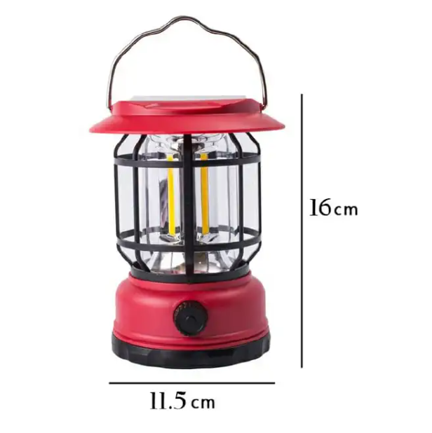 Portable Solar & USB Emergency Light | 50m² Coverage | Waterproof