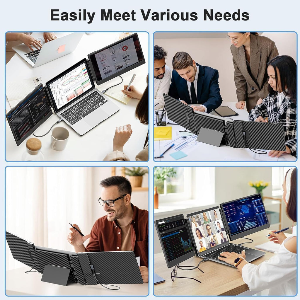 V2com S3 Triple Screen Extender Price in Kenya | Dual 14" Portable Monitors