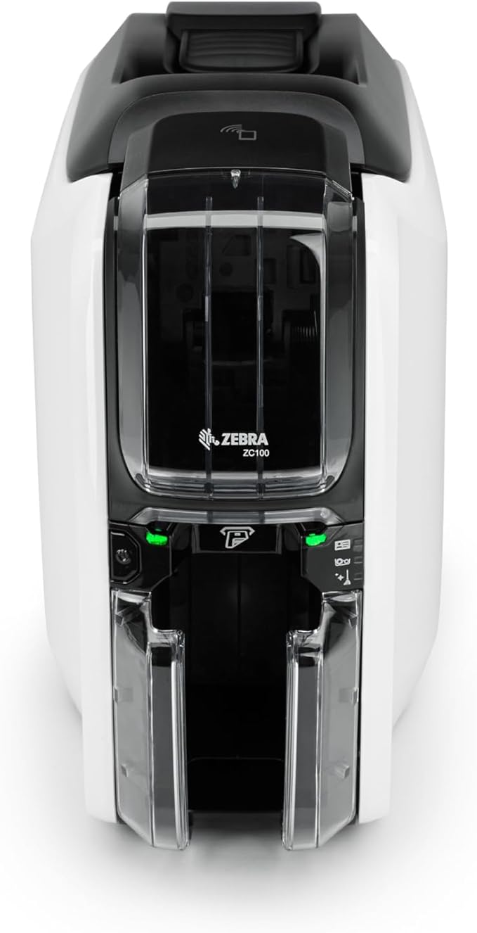 Zebra ZC100 Single-Sided ID Card Printer - Easy, Fast & Compact