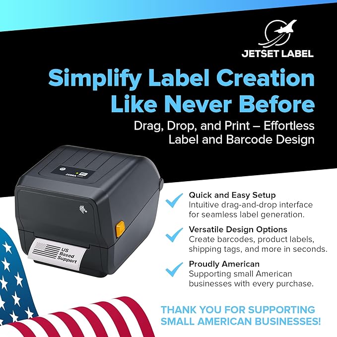 Zebra ZD220T Thermal Transfer Desktop Barcode Label Printer